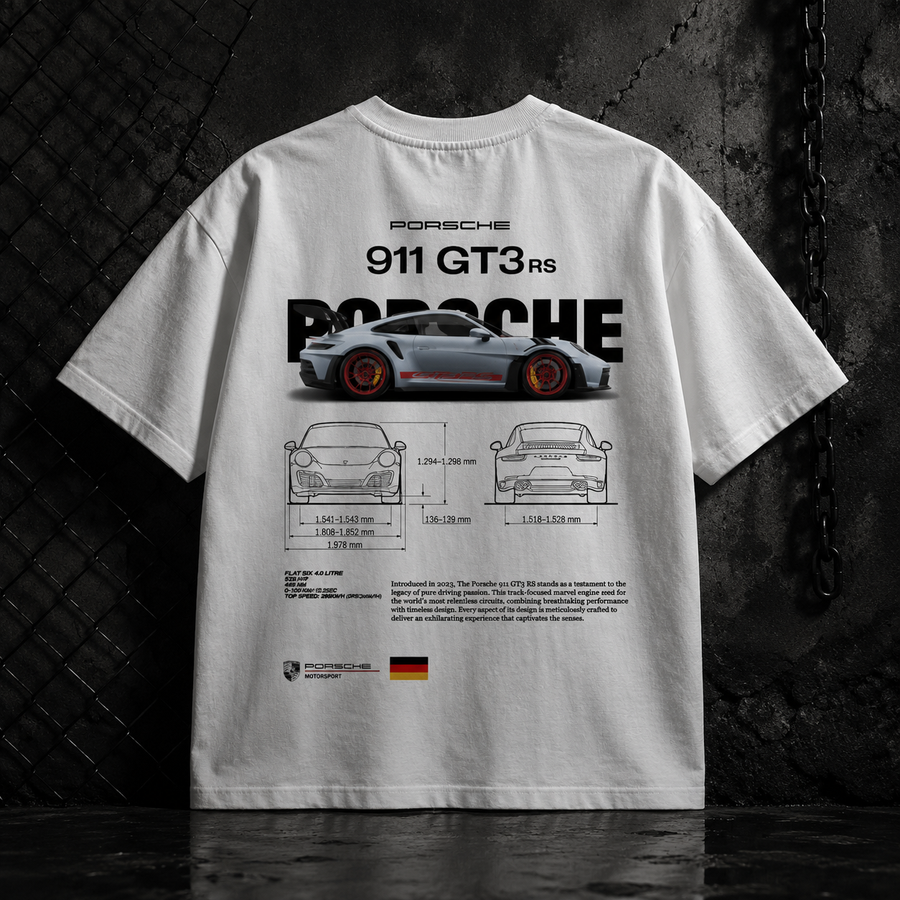 Drop Shoulder Porsche T-Shirt