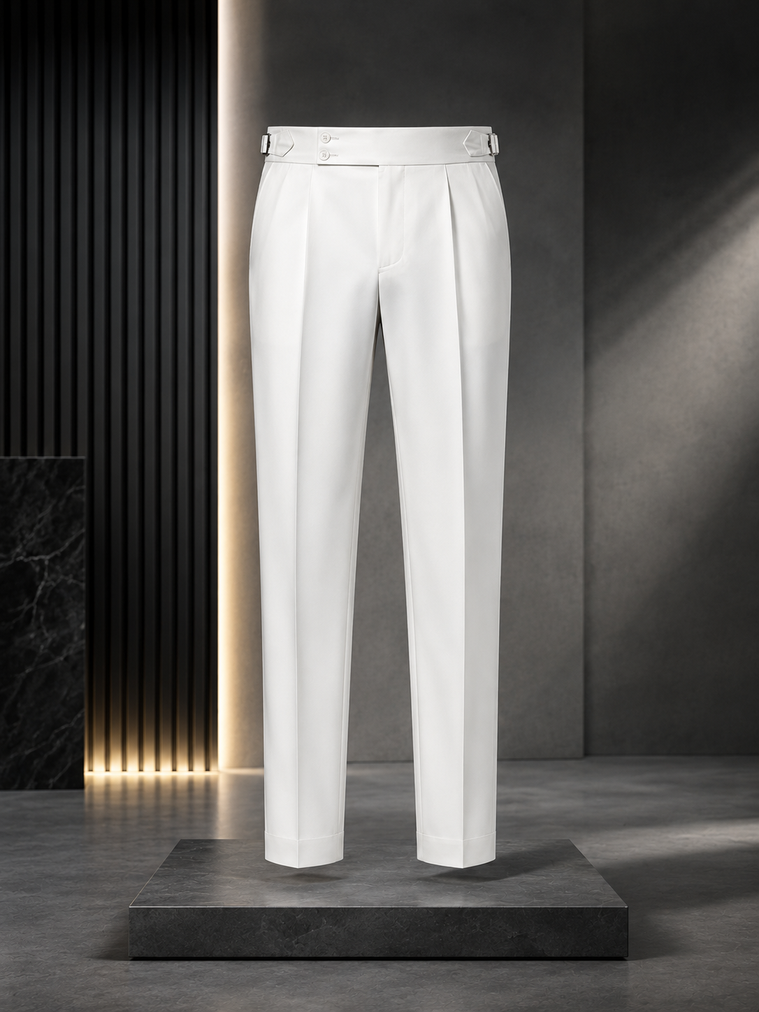 Gurkha Pant White Colored