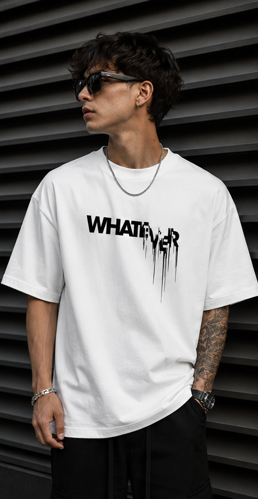 WHATEVER. Oversized Street Tee