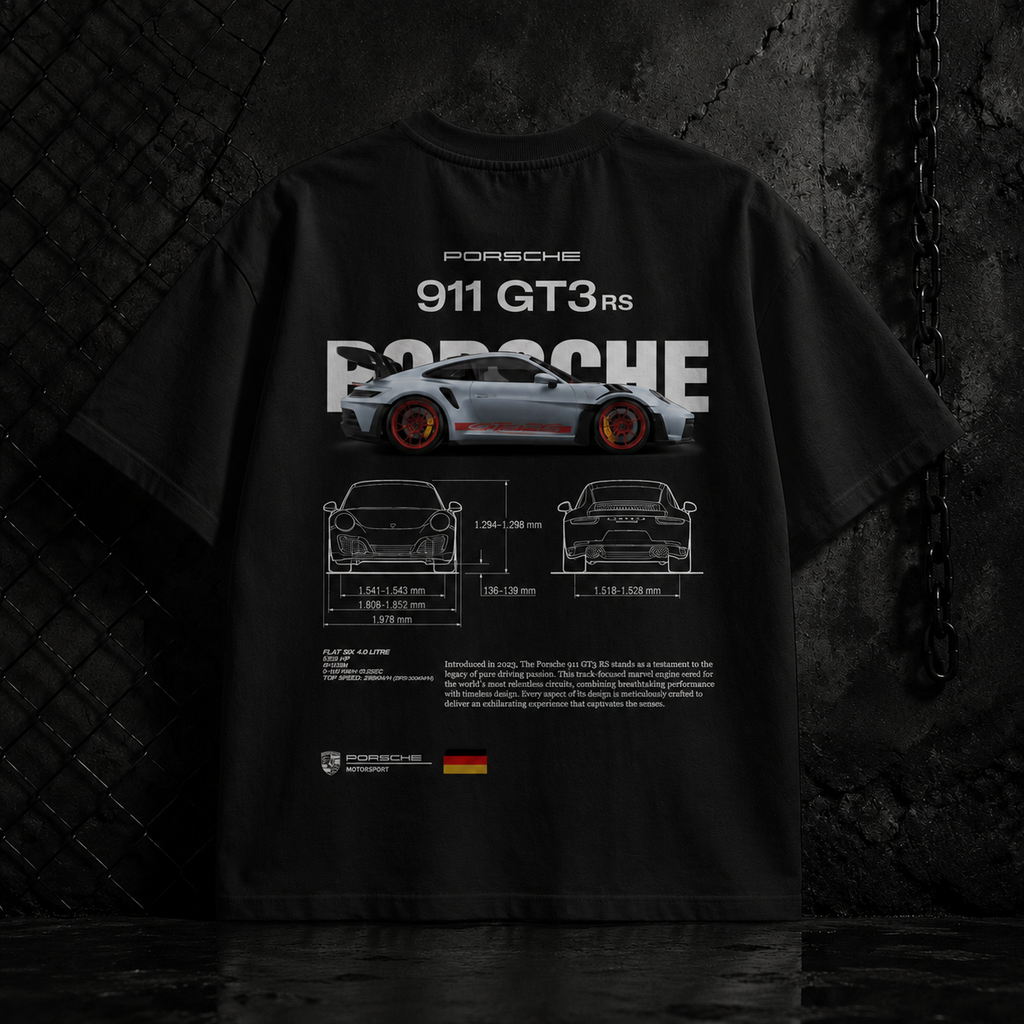 Drop Shoulder Porsche T-Shirt