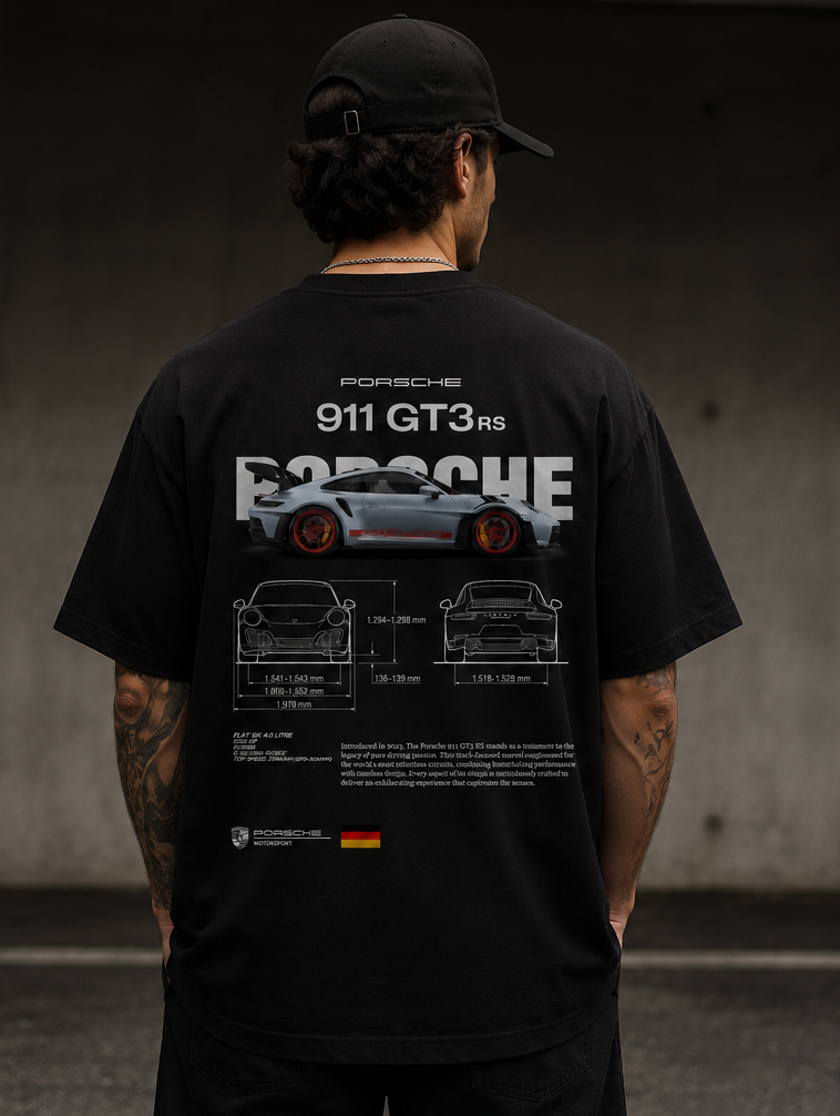 Drop Shoulder Porsche T-Shirt
