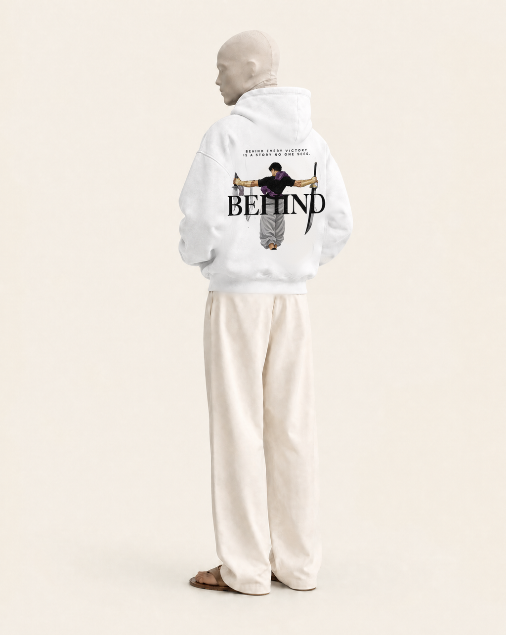 Clean Anime Hoodie - WHITE