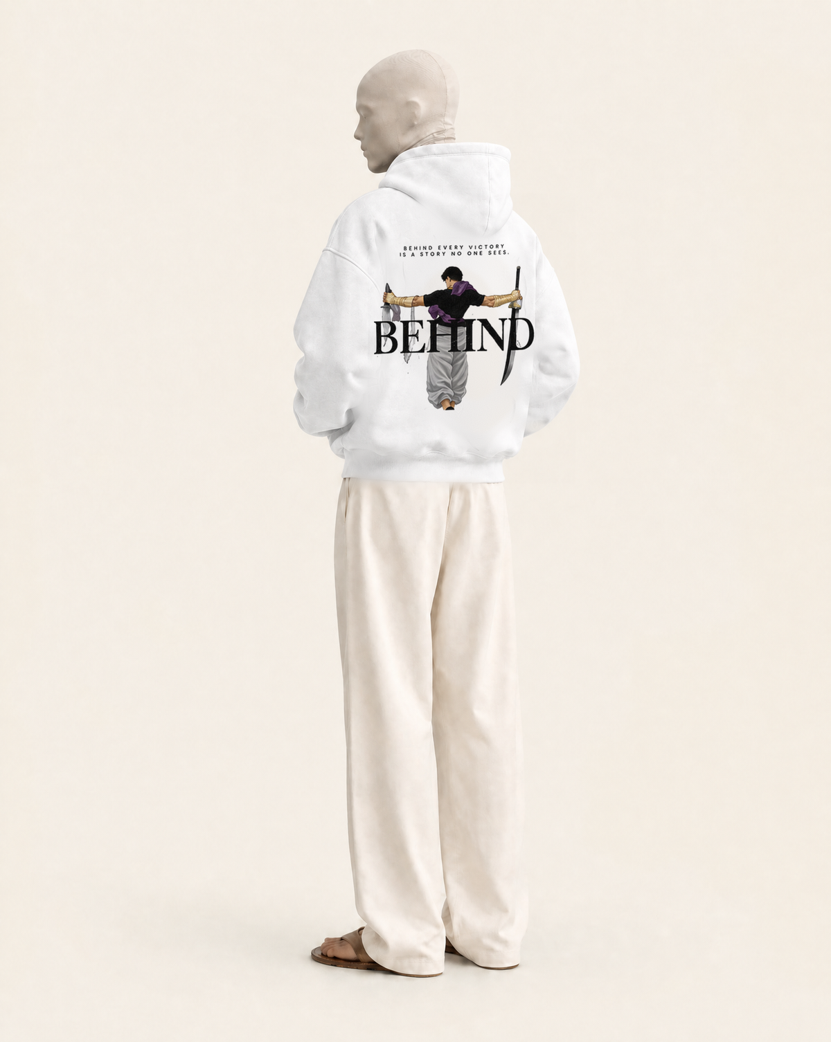 Clean Anime Hoodie - WHITE